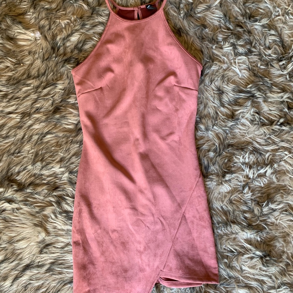 Pink Asymmetrical Club Dress
